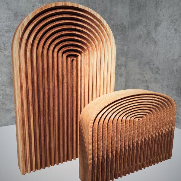 Wooden Mooden Dřevěná stolní dekorace Modern Velikost: 20x15 cm, Materiál: Mořený jasan