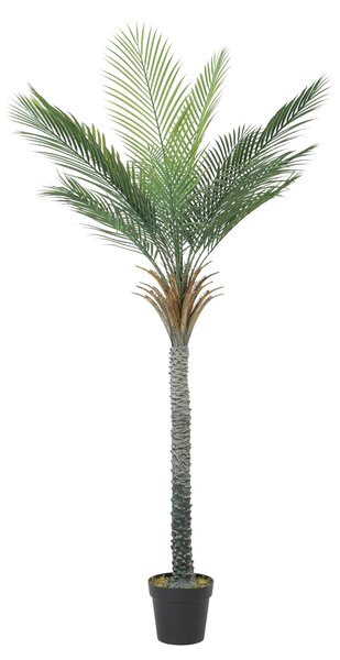 HOMCOM 180 cm umělá palma v květináči — tropická dekorace s 15 realistickými listy | Aosom