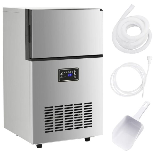 Výrobník ledových kostek stříbrný 45 kg / 24 h 153682