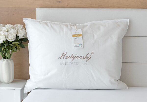 Polštář Satin 100% polyester (duté kuličkové vlákno) 70/90