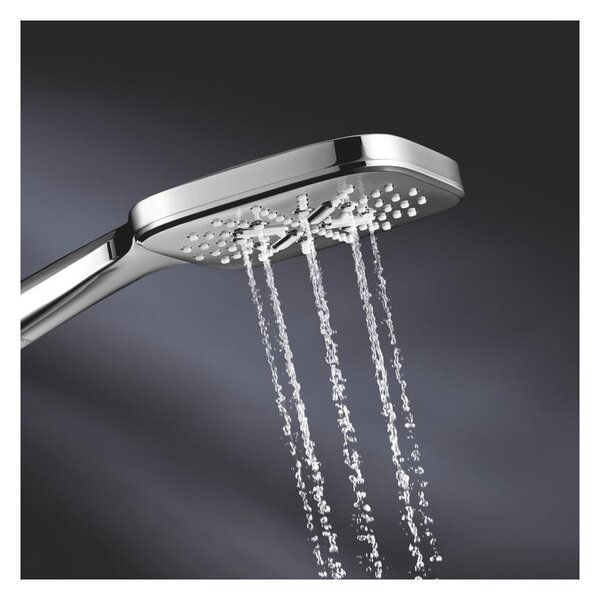 GROHE Rainshower SmartActive 130 Cube - Sprchový set s tyčí, 3 proudy, Chrom 26583000