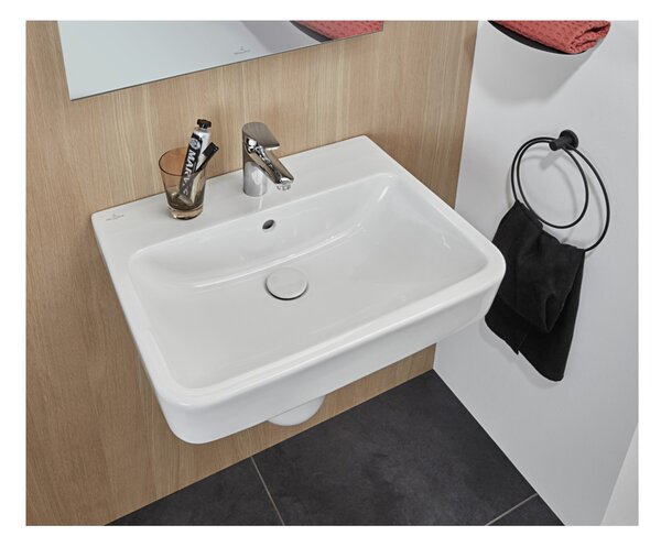 Villeroy & Boch O.novo - Umyvadlo 550x460 mm, s přepadem, alpská bílá 4A415501
