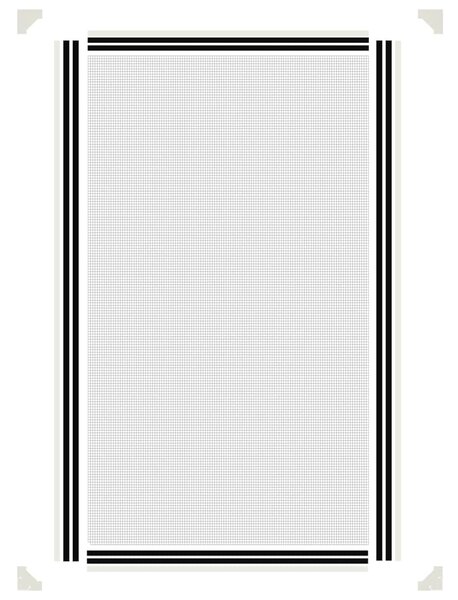 Magnetická okenní síť proti hmyzu bílá 80 x 140 cm 153847