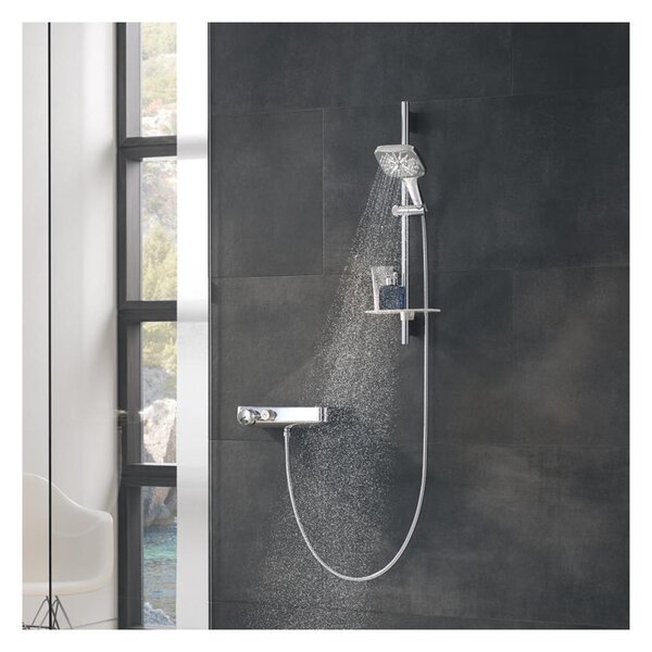 GROHE Rainshower SmartActive 130 Cube - Sprchový set s tyčí, 3 proudy, Chrom 26583000