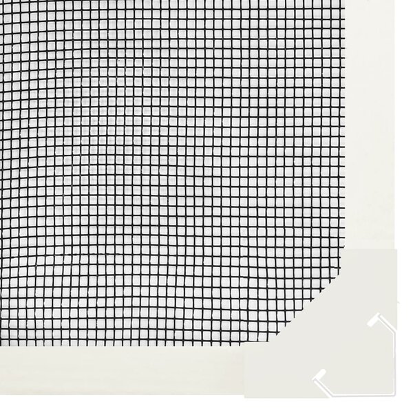 Magnetická okenní síť proti hmyzu bílá 80 x 140 cm 153847