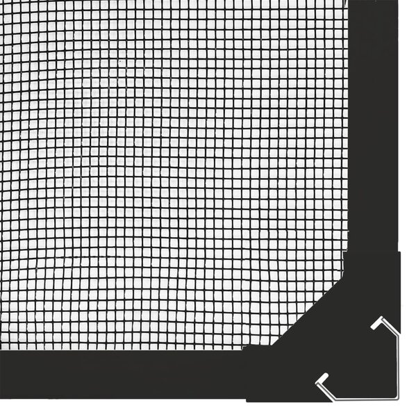 Magnetická okenní síť proti hmyzu antracitová 130 x 150 cm 153856