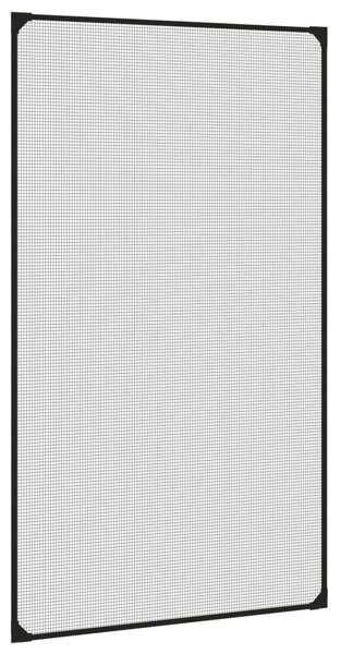 Magnetická okenní síť proti hmyzu antracitová 80 x 140 cm 153848