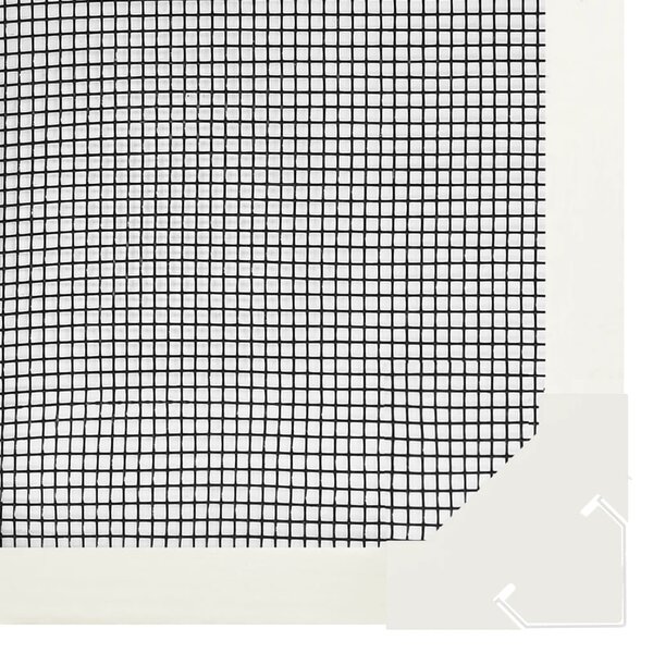 Magnetická okenní síť proti hmyzu bílá 120 x 140 cm 153853