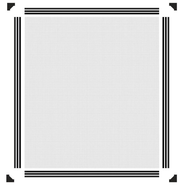 Magnetická okenní síť proti hmyzu antracitová 130 x 150 cm 153856