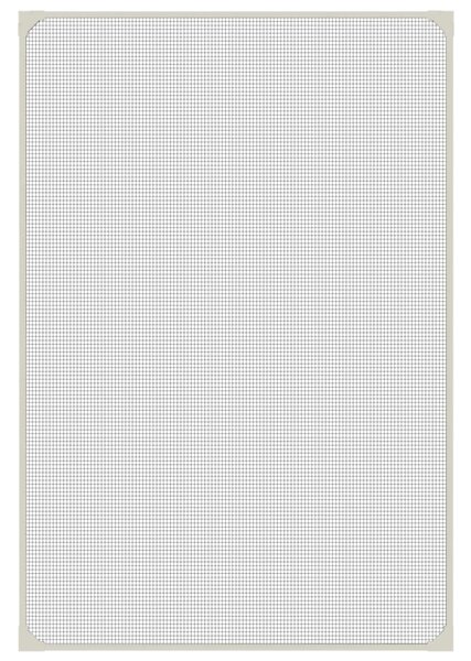 Magnetická okenní síť proti hmyzu bílá 80 x 120 cm 153849