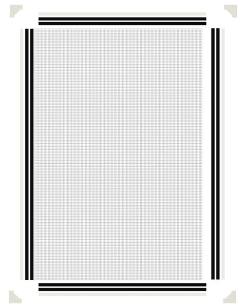 Magnetická okenní síť proti hmyzu bílá 80 x 120 cm 153849