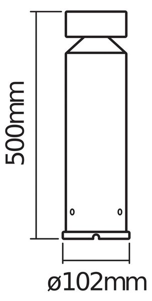 OSRAM LED žárovka ENDURA STYLE CYLINDER, nerezová ocel, 50 cm, Hliník / šedá / zinek, Nerezová ocel, Moderní