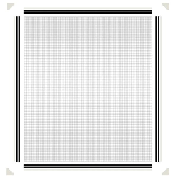 Magnetická okenní síť proti hmyzu bílá 120 x 140 cm 153853