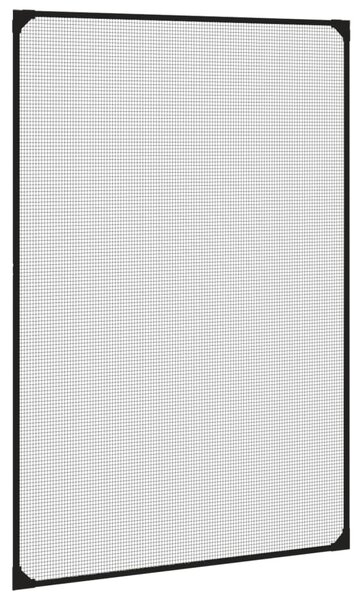 Magnetická okenní síť proti hmyzu antracitová 80 x 120 cm 153850