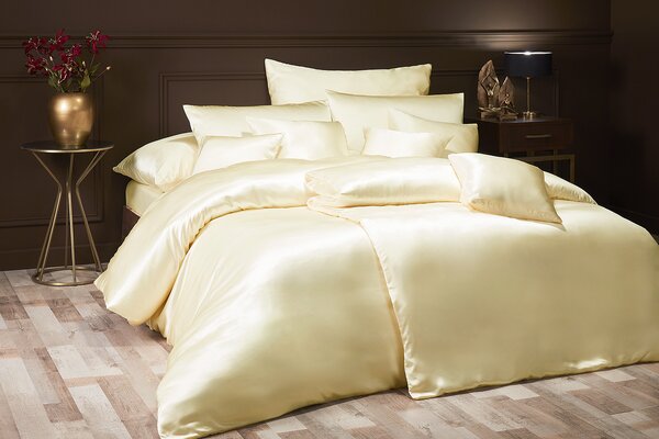 Povlečení Silk Ivory 100% Hedvábí povlak 40/40