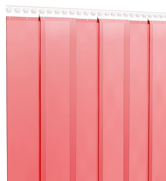 Závěs do dveří červený 200 mm x 1,6 mm 10 m PVC 153865