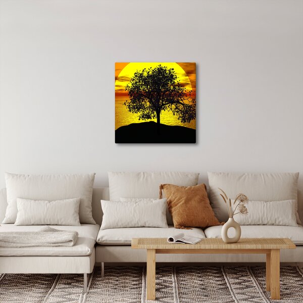 Obraz siluety stromu (30x30 cm)