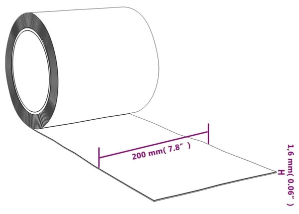 Závěs do dveří modrý 200 mm x 1,6 mm 10 m PVC 153870