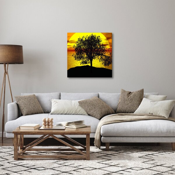 Obraz siluety stromu (30x30 cm)