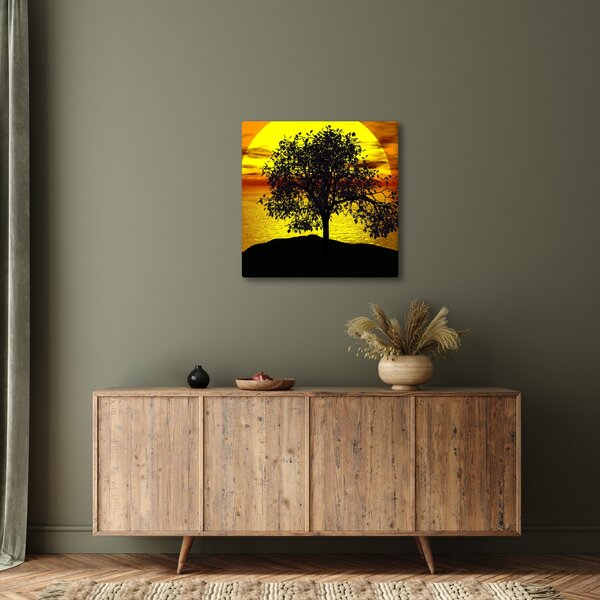 Obraz siluety stromu (30x30 cm)