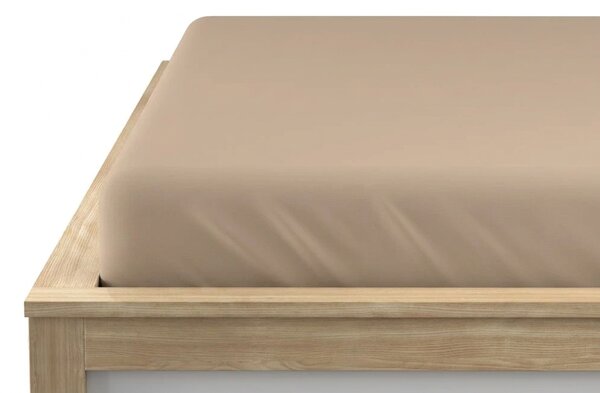 Jersey prostěradlo BASIC béžové 90 x 200 cm
