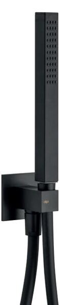HG SET Ecostat Black - Sprchový systém pod omítku, Ecostat Square, termostatická baterie - kompletní sada, černá matná