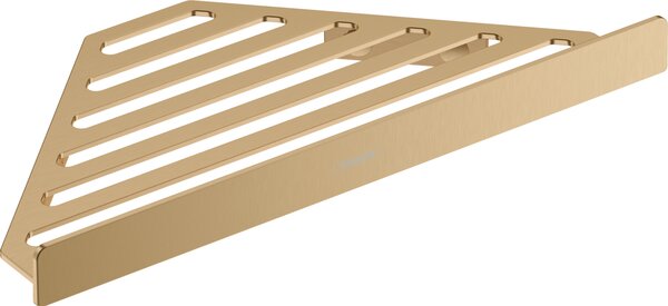Hansgrohe AddStoris Q - Košík do rohu, kartáčovaný bronz 41741140