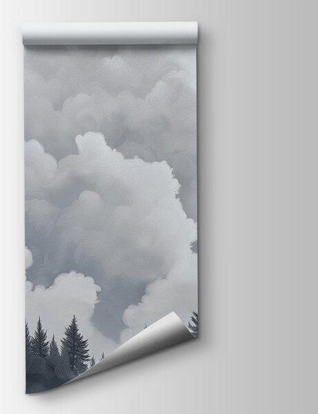 Fototapeta Skupina stromů a mraků, Přírodní fototapety, Populární fototapety, w02411 - Tapeko.co.cz