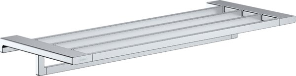 Hansgrohe AddStoris Q - Polička na ručníky s držákem ručníku, chrom 41751000