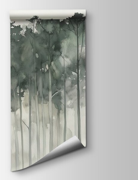 Fototapeta Skupina stromů v mlze, Přírodní fototapety, Populární fototapety, w02937 - Tapeko.co.cz