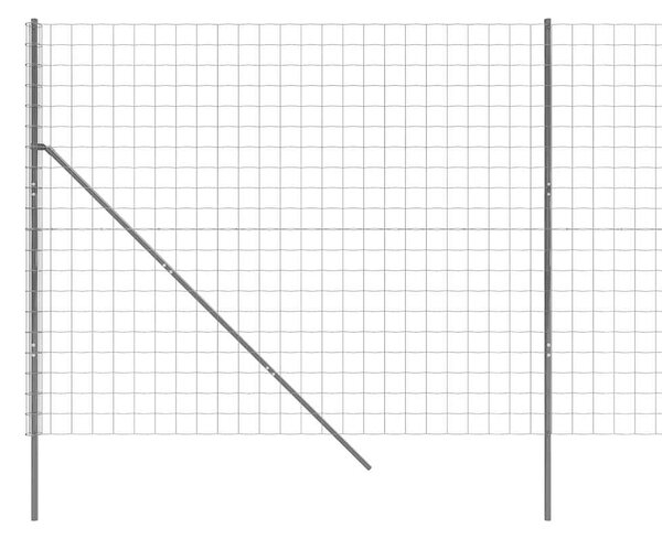 Drátěný plot antracitový 1,4 x 25 m pozinkovaná ocel 154235