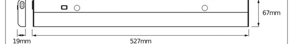 OSRAM LED senzorové podhledové svítidlo LINEAR FLAT, 4 000 K stříbrné, Chrom / stříbro, Kuchyň, Hliník
