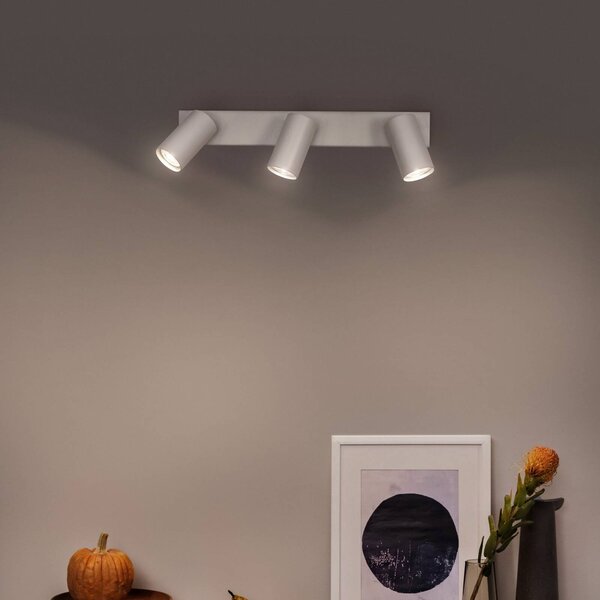 OSRAM stropní bodové světlo OCTAGON, bílý, 3-fázový, GU10-LED 927 stmívatelné, stmívatelný, Bílá / opál, Obývací pokoj / jídelna, kov, Moderní