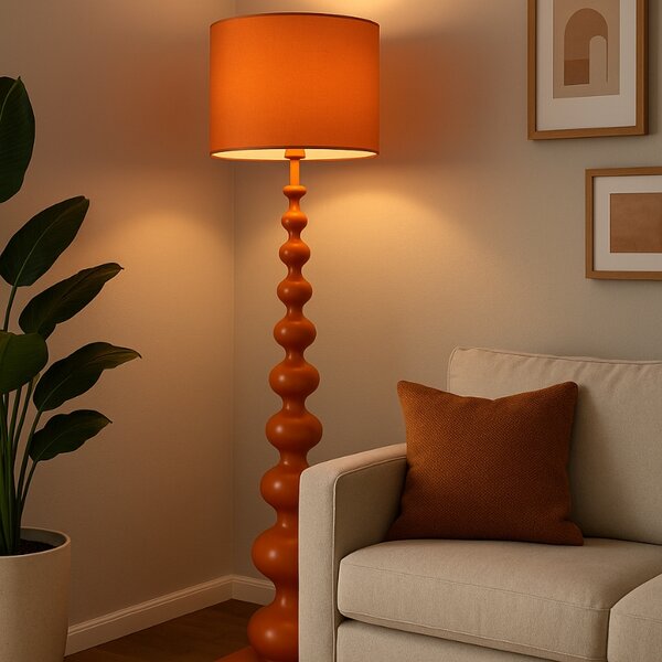 Bold Monkey Kovová stojací lampa When Orange is King 150 cm