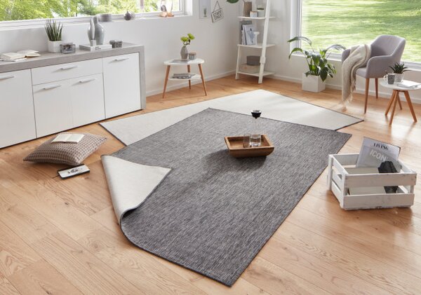 Oboustranný koberec Hanse Home Twin Miami šedý / krémový