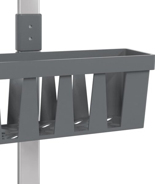 Závěsná police do sprchy 30 x 15 × (67–105) cm hliník 154599