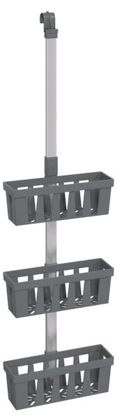 Závěsná police do sprchy 30 x 15 × (67–105) cm hliník 154599