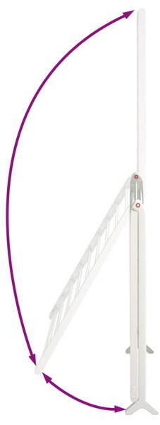 Sušák na vanu rozkládací 53–90 cm hliník 154602