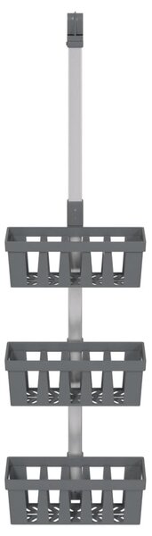 Závěsná police do sprchy 30 x 15 × (67–105) cm hliník 154599