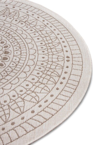 Oboustranný koberec Hanse Home Twin Porto linen kruh