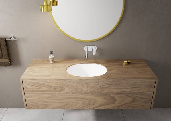 Hansgrohe Vernis Blend Páková umyvadlová baterie pod omítku, pro montáž na stěnu s výtokem 20,7 cm, chrom 71576000