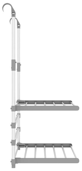 Sušák na prádlo na balkon 54 x 25 x 42 cm hliník 154604