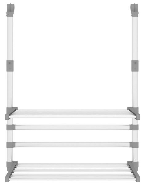Sušák na prádlo na balkon 54 x 25 x 42 cm hliník 154604