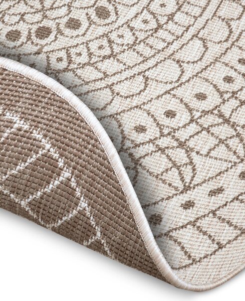 Oboustranný koberec Hanse Home Twin Porto linen kruh