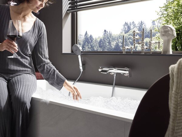 Hansgrohe Vivenis Páková vanová baterie na stěnu, chrom 75420000