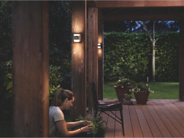Philips 17322/93/16 Grass LED nástěnné svítidlo so senzorem 2x4.5W IP44