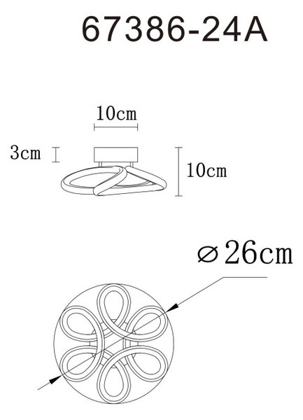 GLOBO 67386-24A MELISAND stropní svítidlo D260mm LED 24W 3000/1400lm 2700+4000+6000K antracitová, opálová