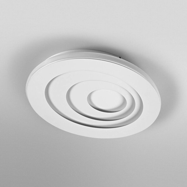 OSRAM LED stropní svítidlo ORBIS SPIRAL OVAL, Ø 36 cm bílé 27 W, Bílá / opál, Obývací pokoj / jídelna, kov, Moderní