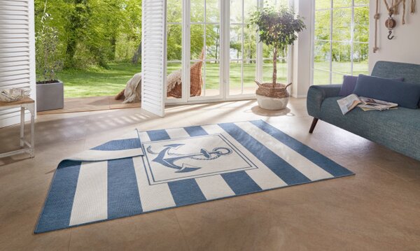 Oboustranný koberec Hanse Home Twin Supreme Gandara modrý / krémový