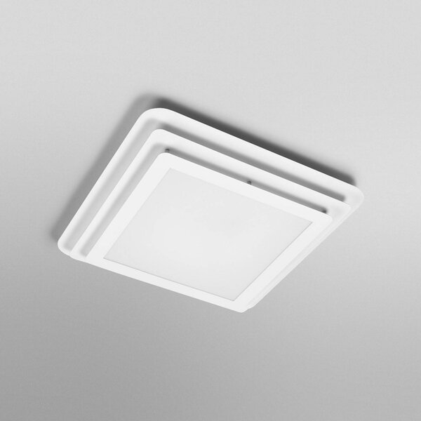 OSRAM LED stropní svítidlo ORBIS SPIRAL LAYER, bílé, 45 x cm, Bílá / opál, Obývací pokoj / jídelna, kov, Moderní